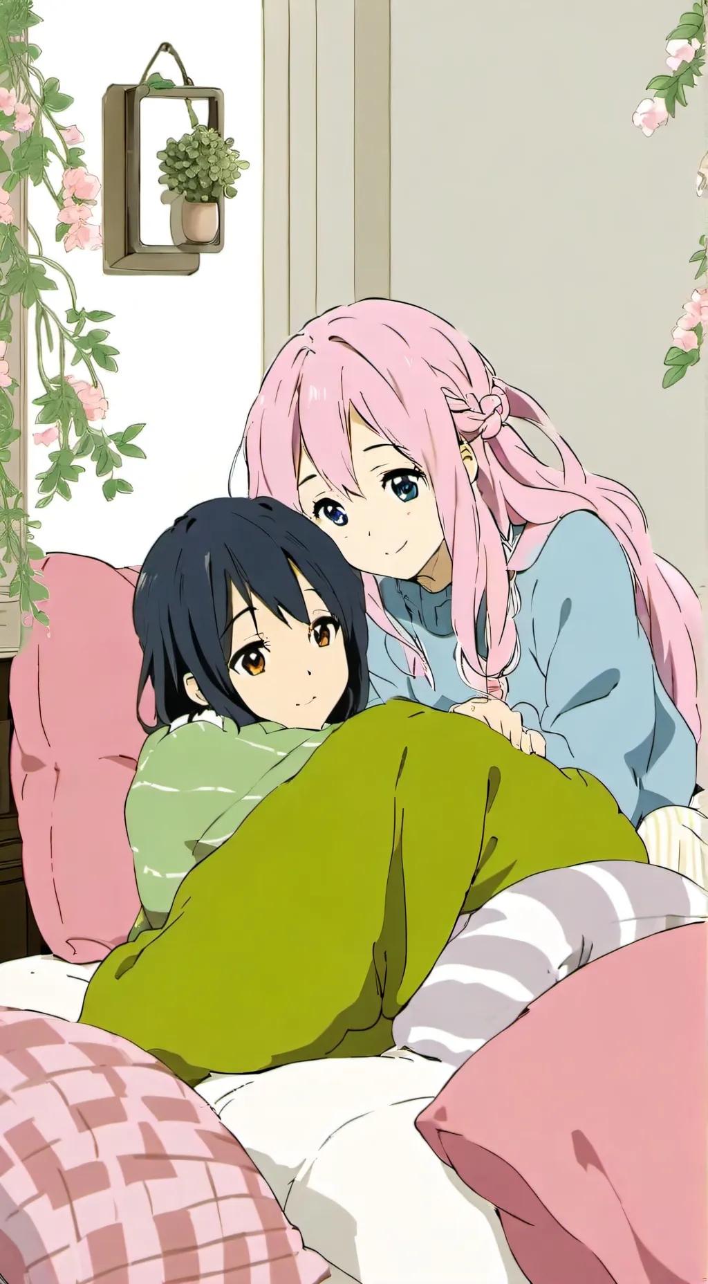 ai character: Katrina and sarah background