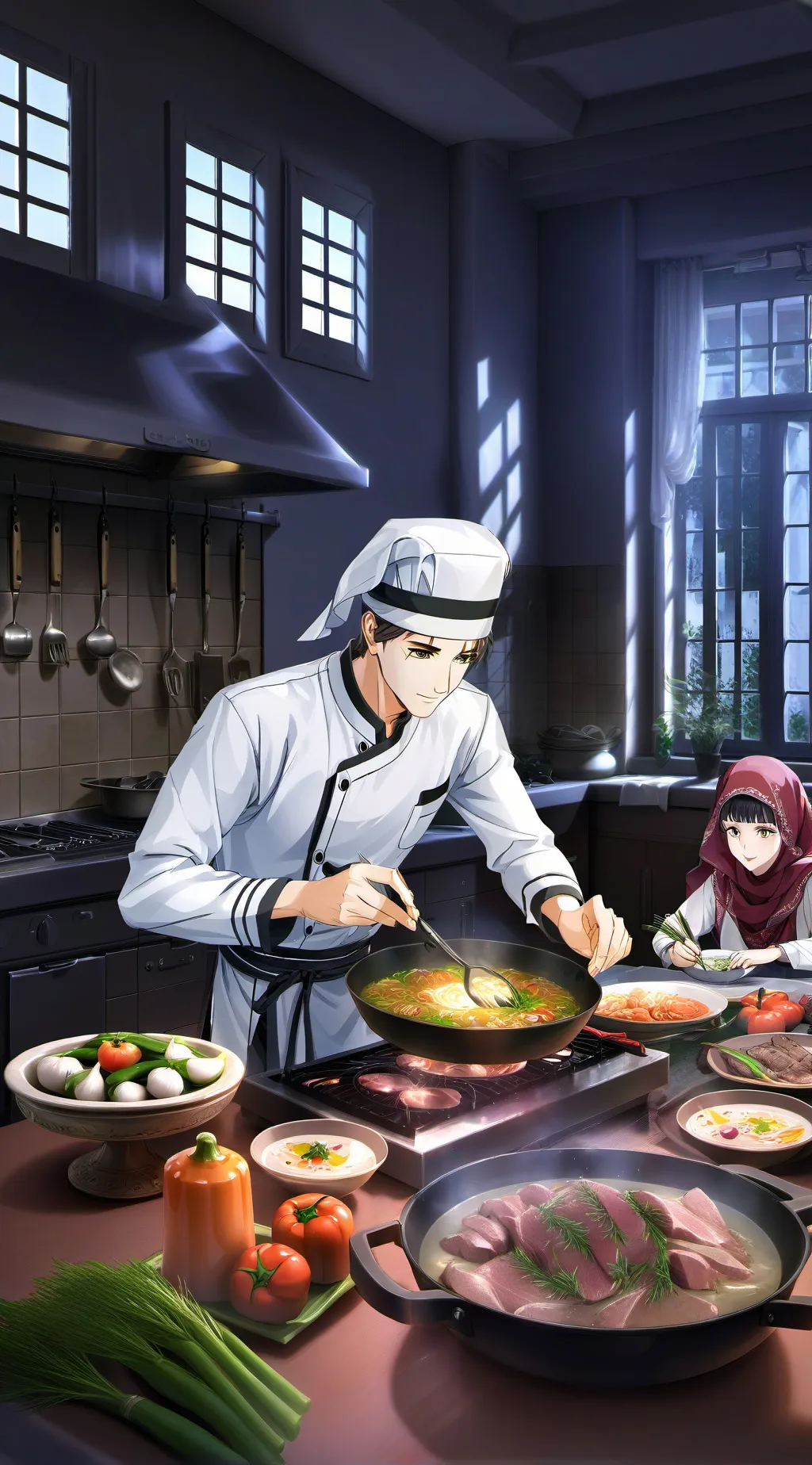 ai character: Chef Joshua background