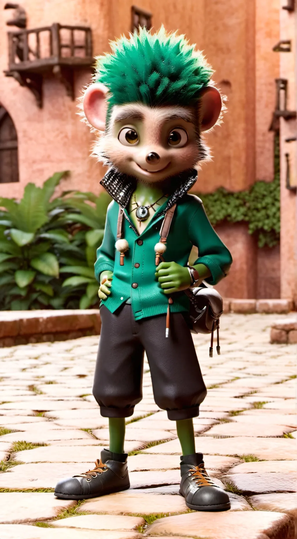 ai character: Hedgehog family  background