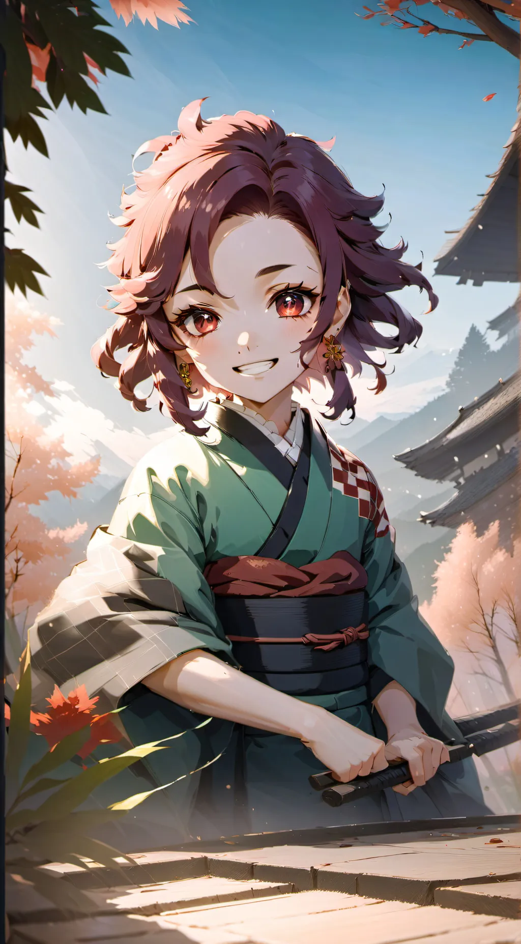 ai character: Kamado tanjiro background