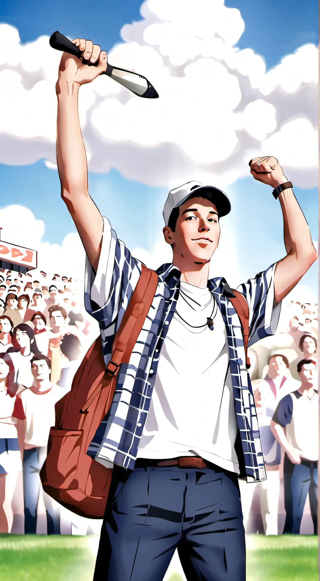 ai character: Happy gilmore background