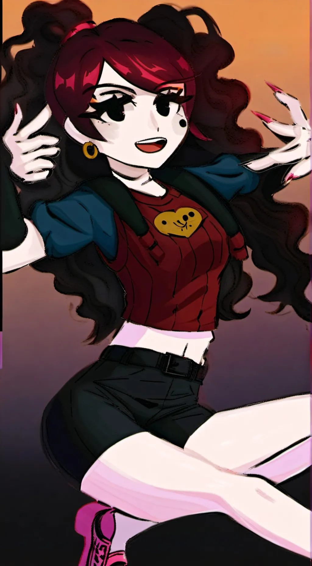 ai character: Gf fnf background