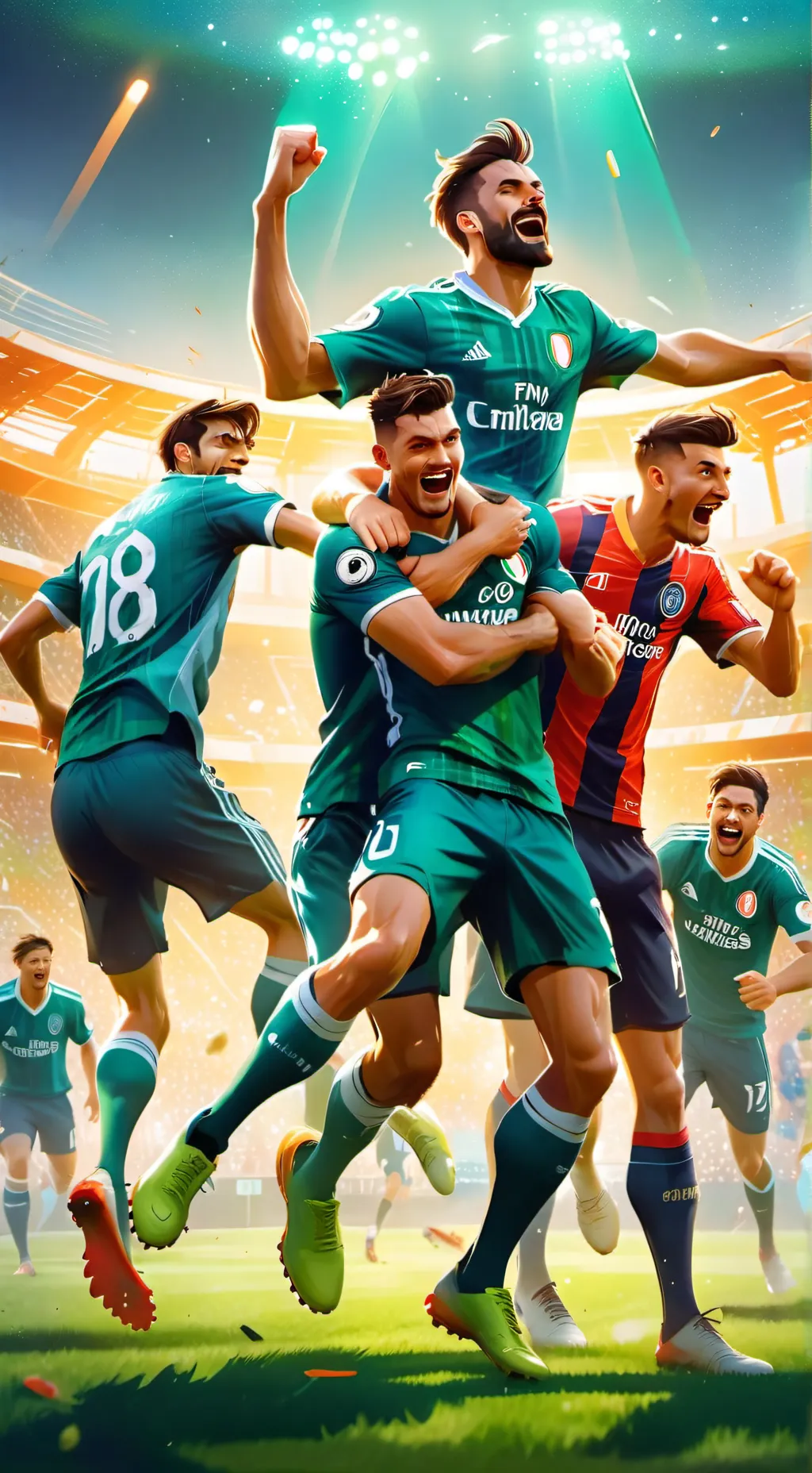 ai character: squadra di calcio  background