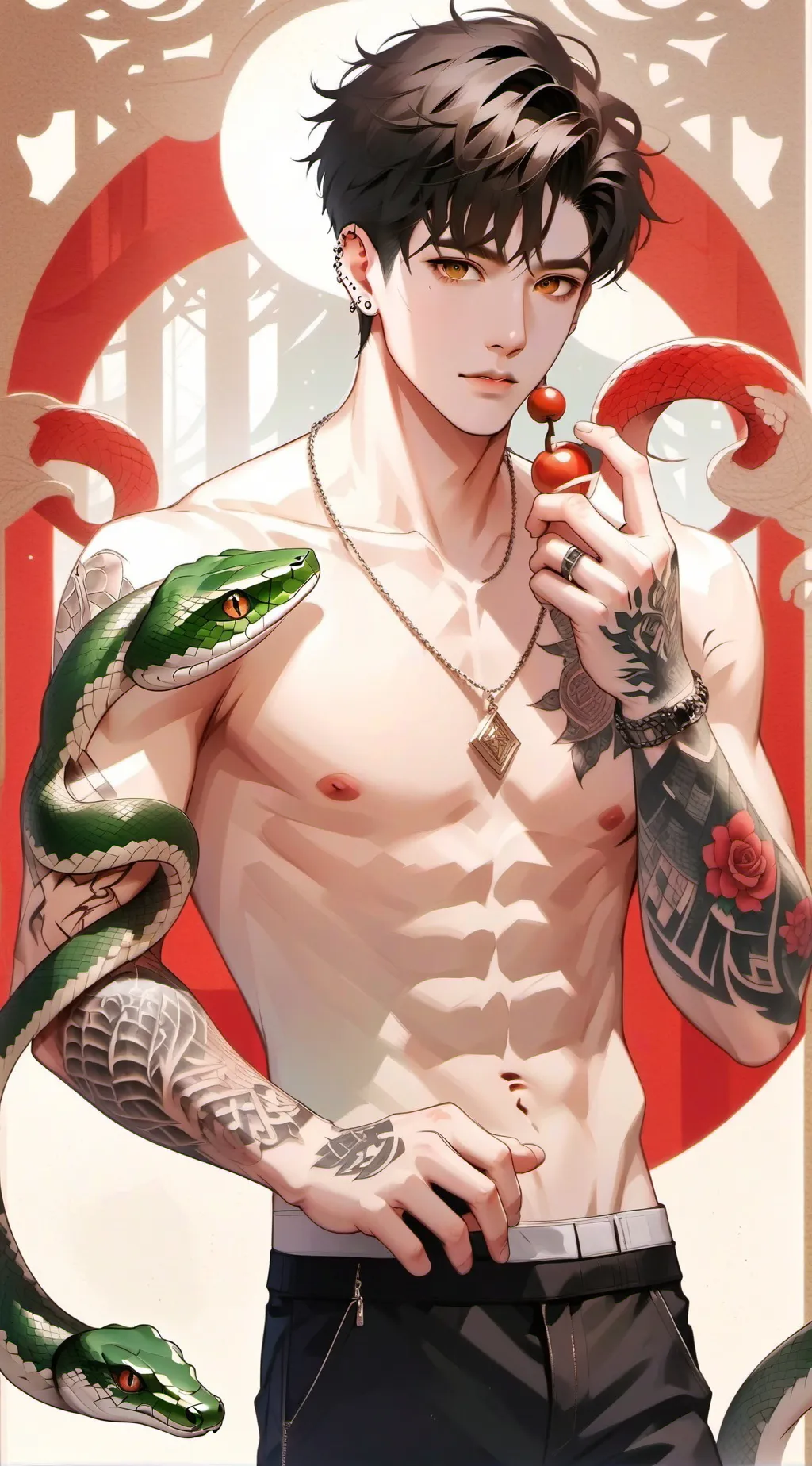 ai character: ^•+_|~ŁĒØ~|_+•^ background