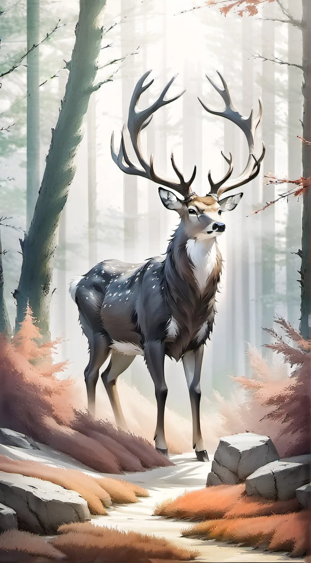 ai character: the deer  background