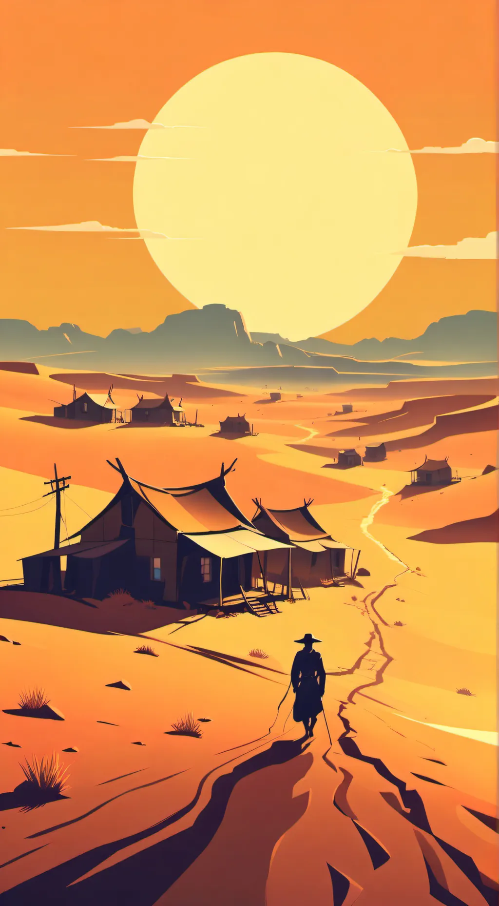 ai character: kny cowboy au😀 background