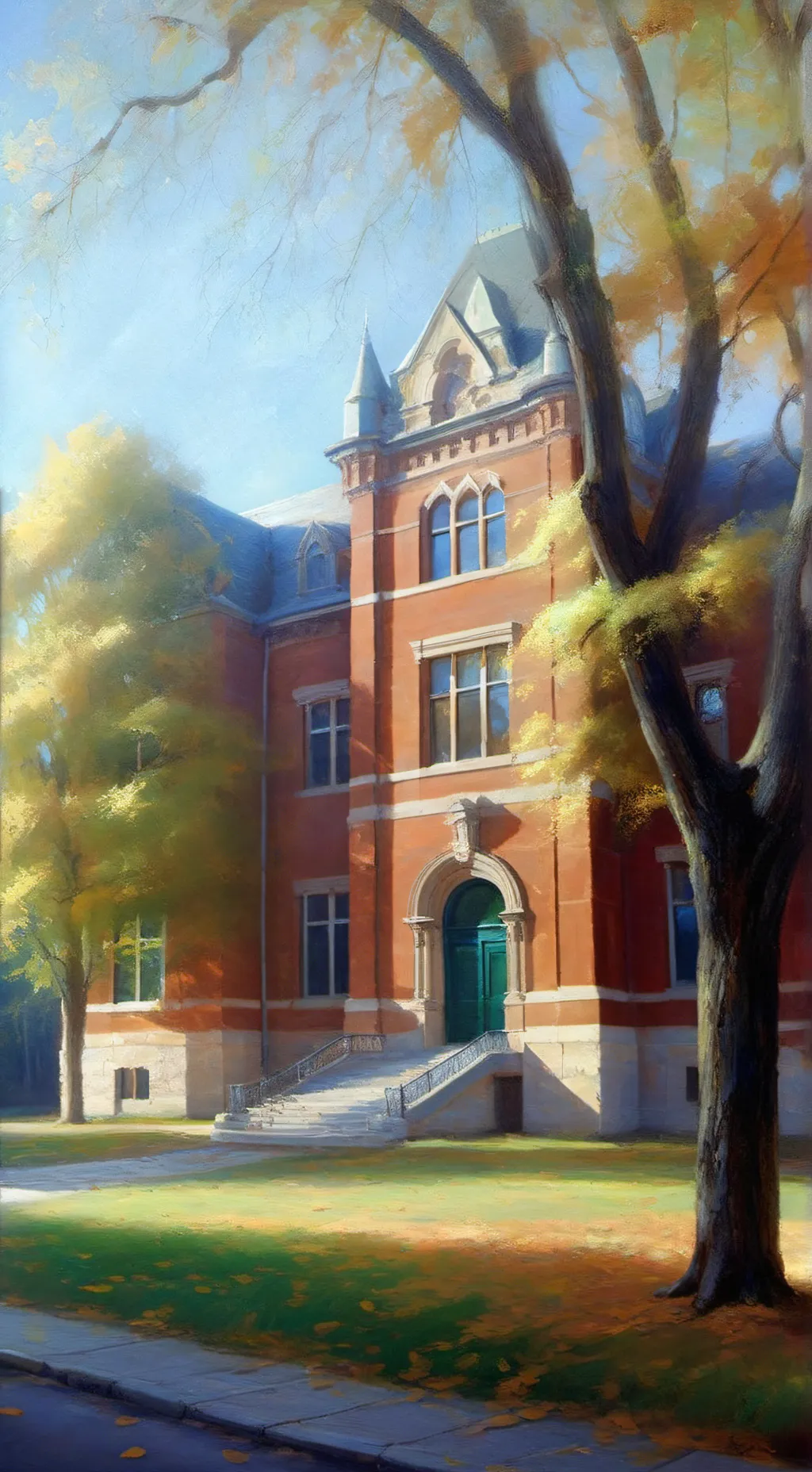 ai character: dw school au 𓆩😝𓆪  background