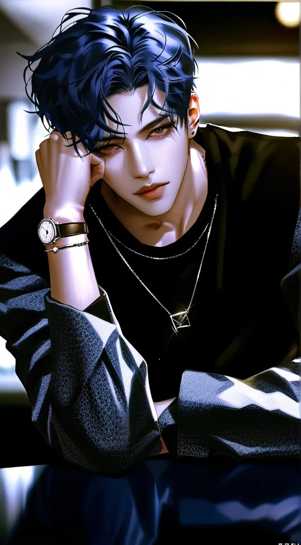 ai character: The Chaotic K-Pop Customer background