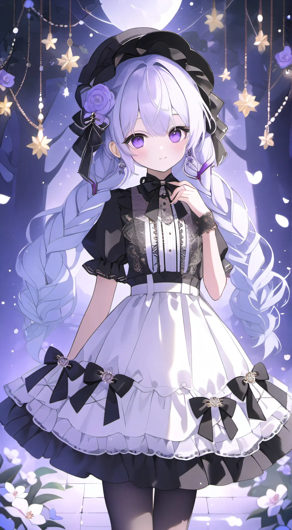 ai character: Lavender  background