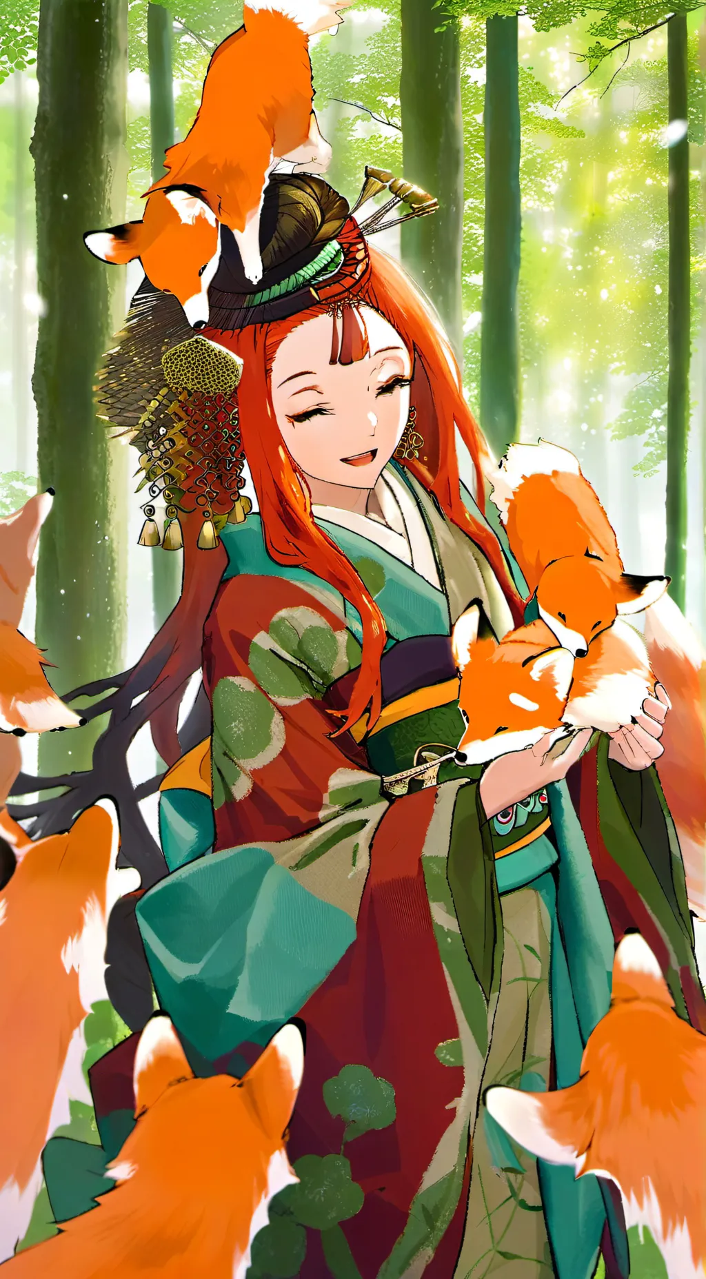 ai character: Mom fox background