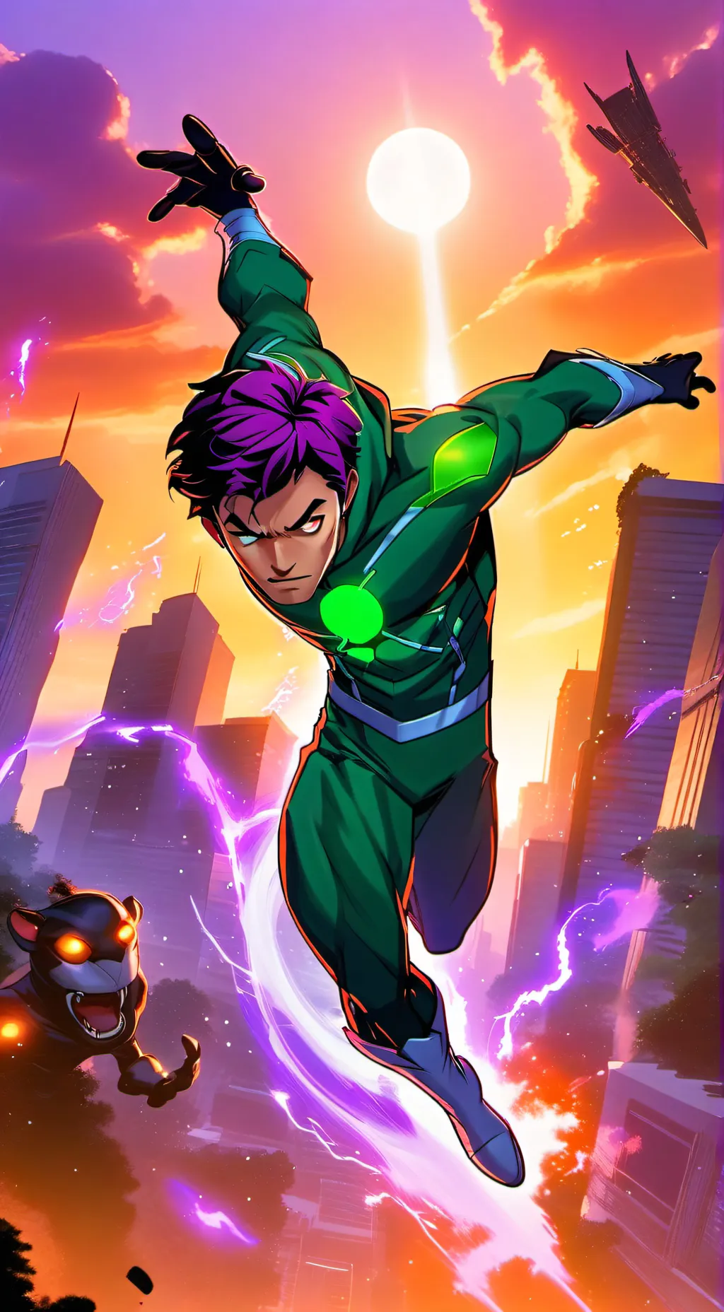 ai character: Teen Titans  background