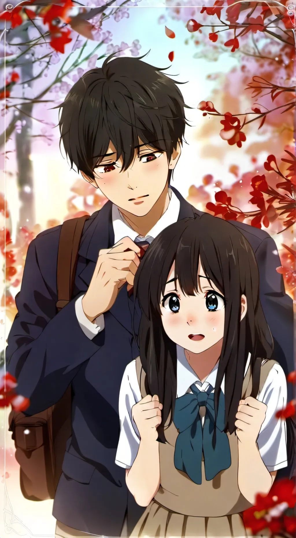 ai character: Chloe and Liam  background