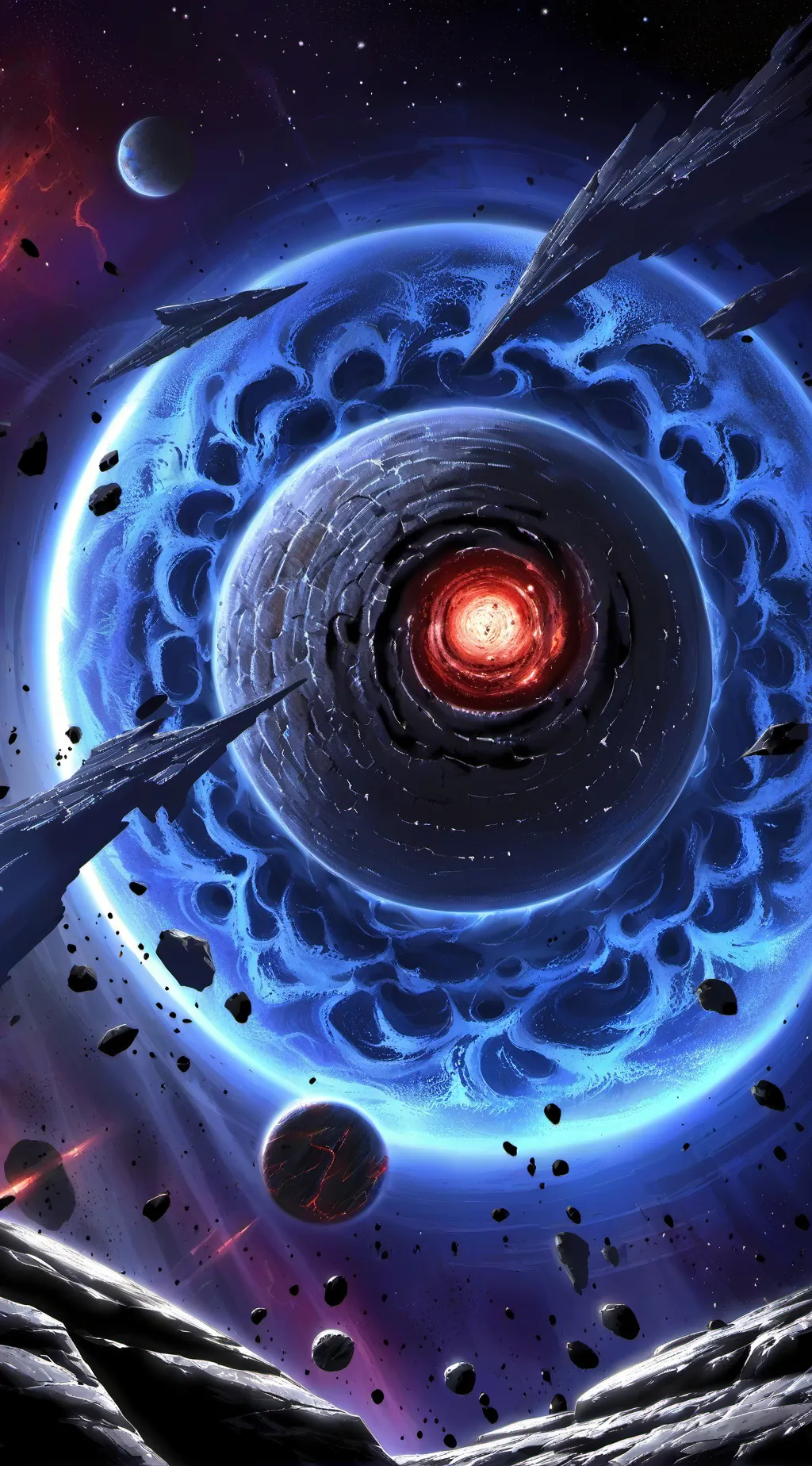 ai character: Sedna orbits background