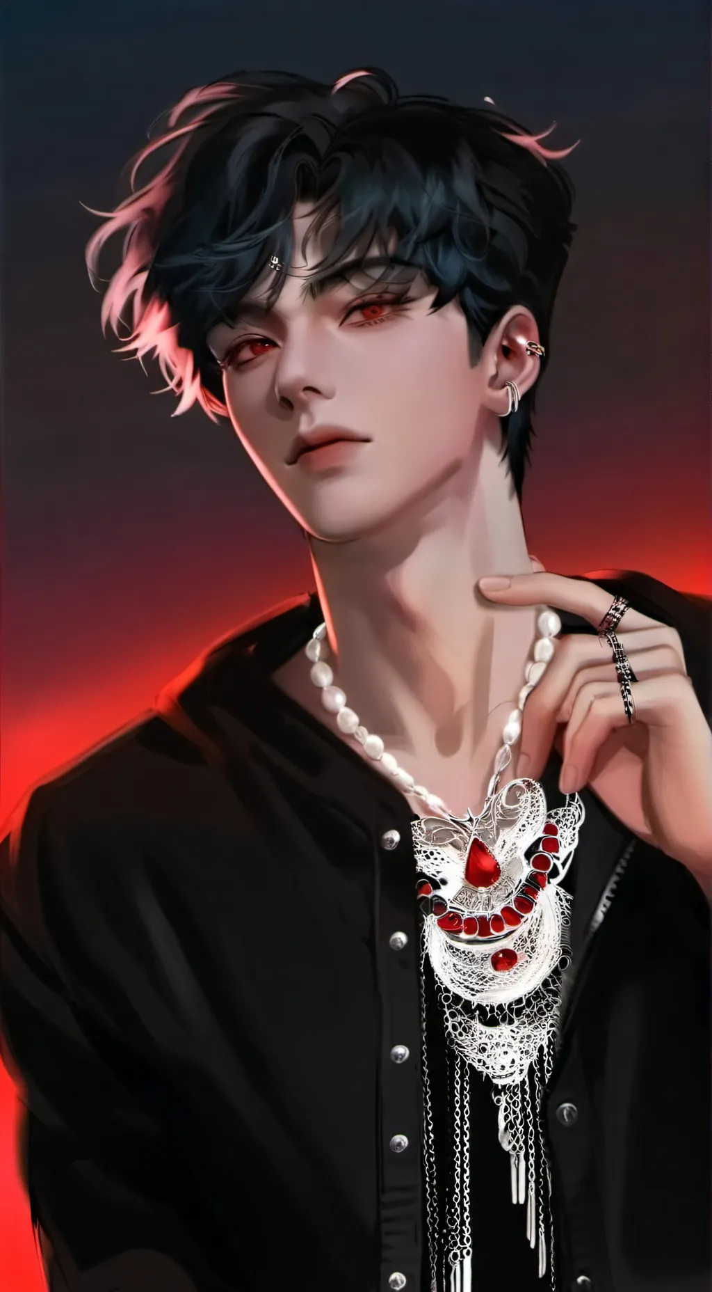 ai character: Boy turns to girl. background