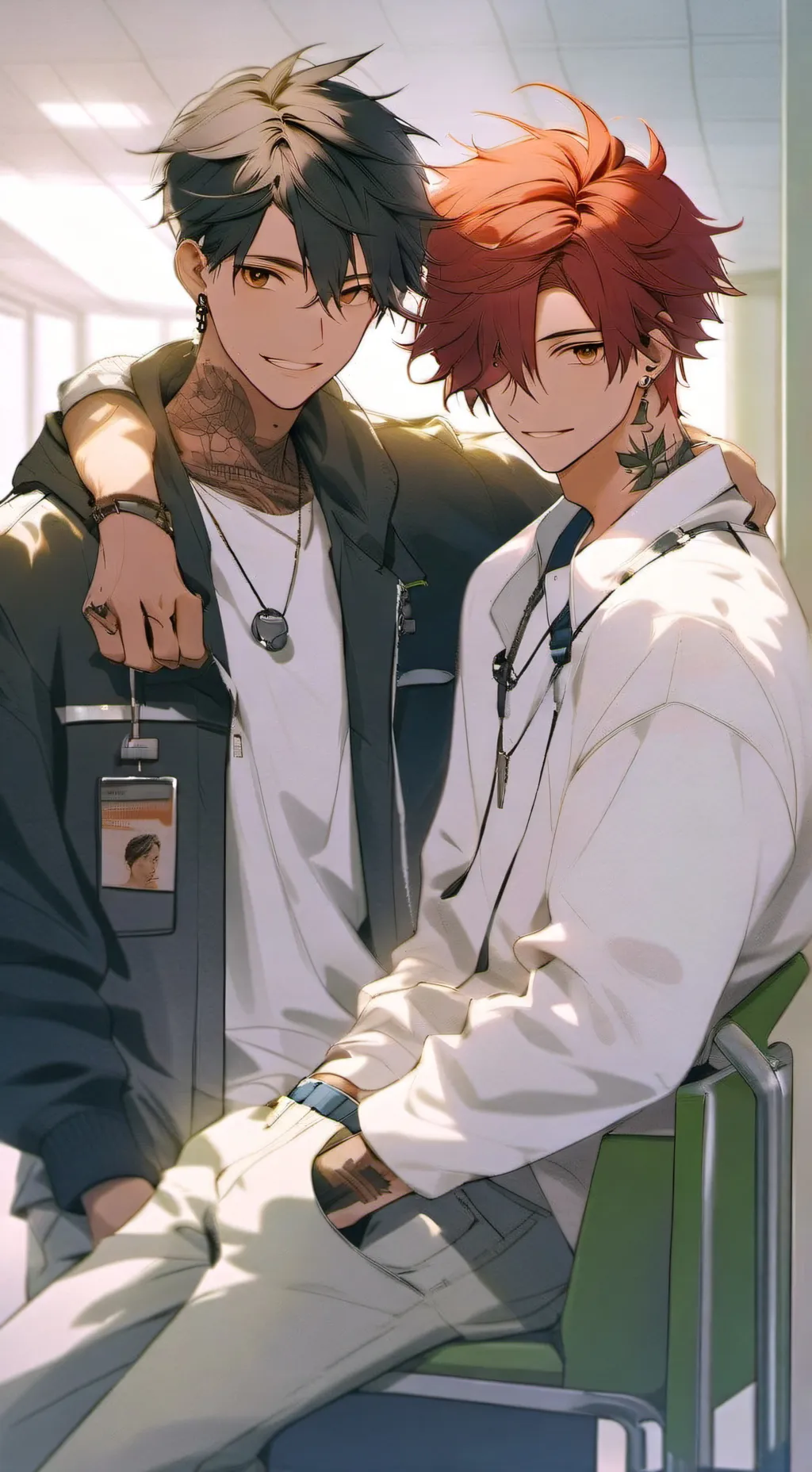 ai character: Jonatas e Gabriel background