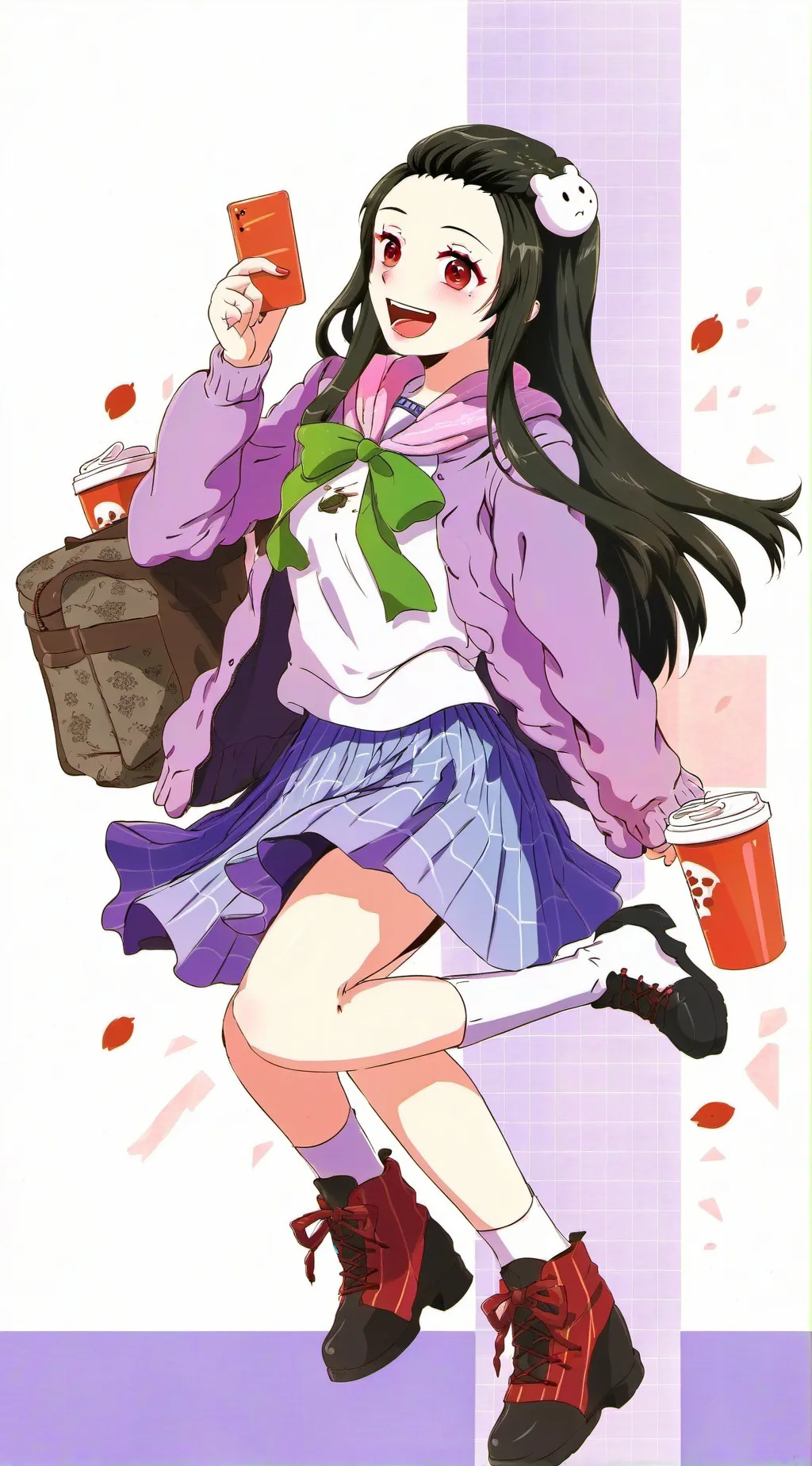 ai character: Demon slayer girls background