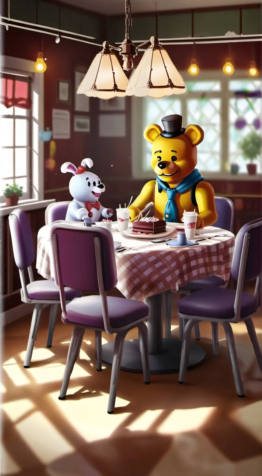 ai character: Fredbears Diner background