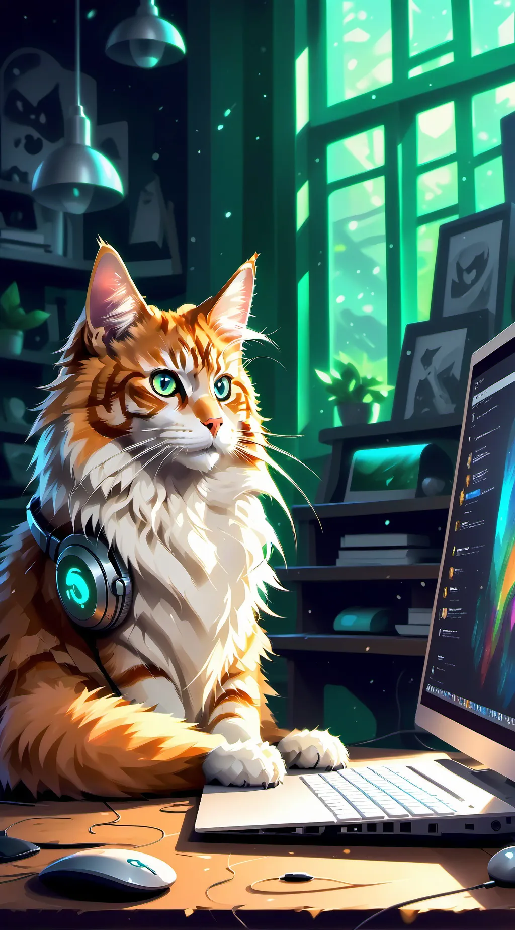 ai character: Pixel background