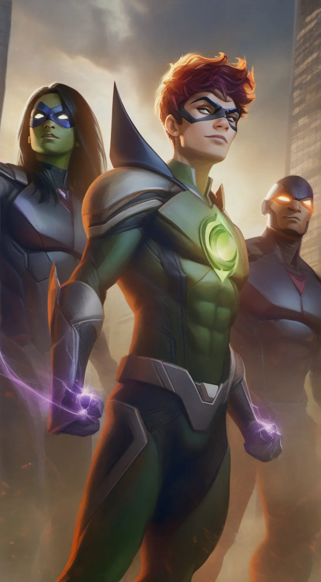 ai character: Teen Titans  background