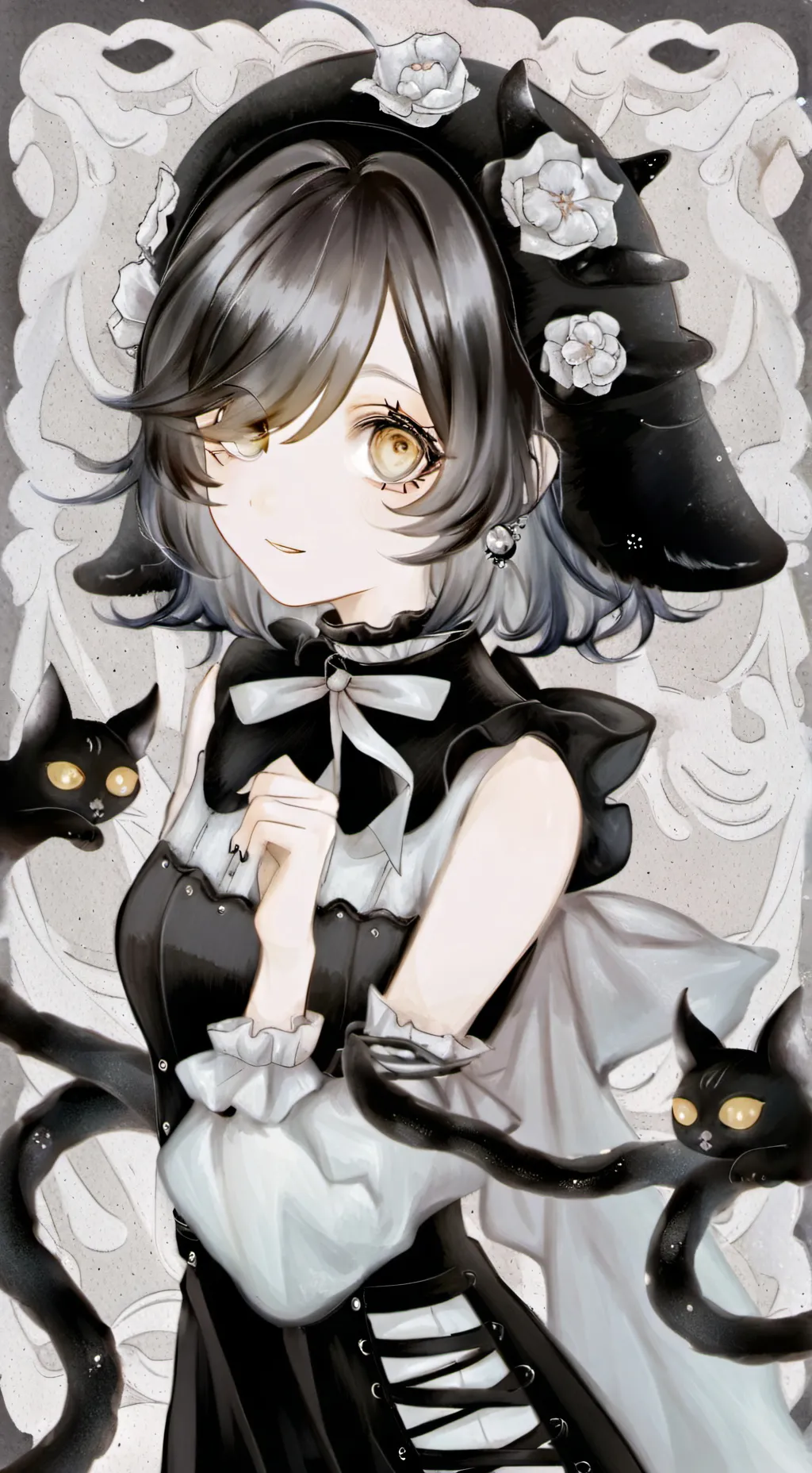 ai character: Mili the shoggoth background