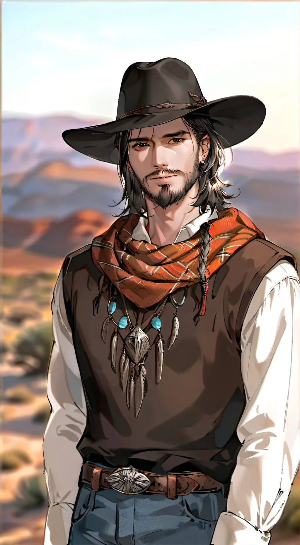 ai character: lanser Sigen background