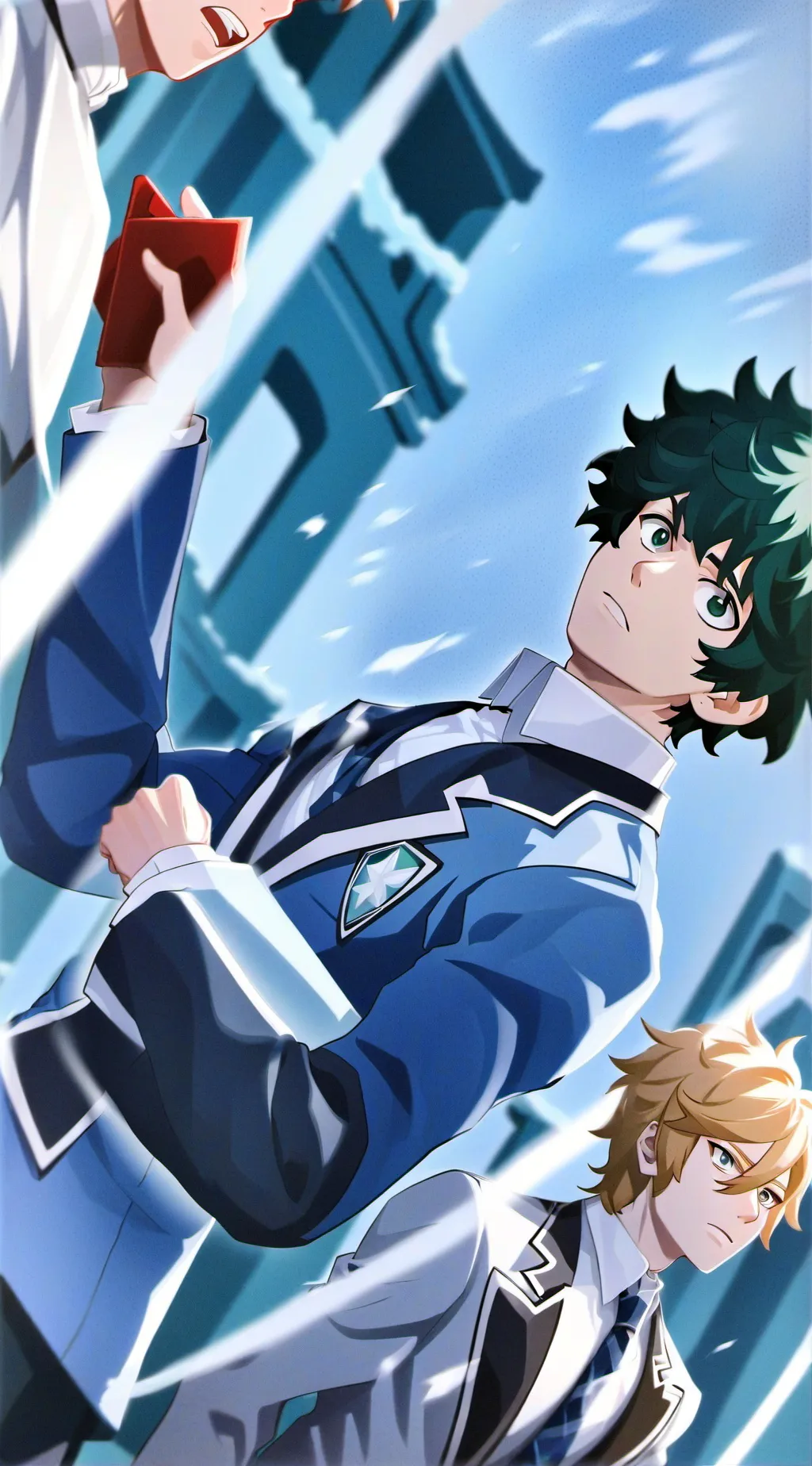 ai character: ￼Mha new student! background