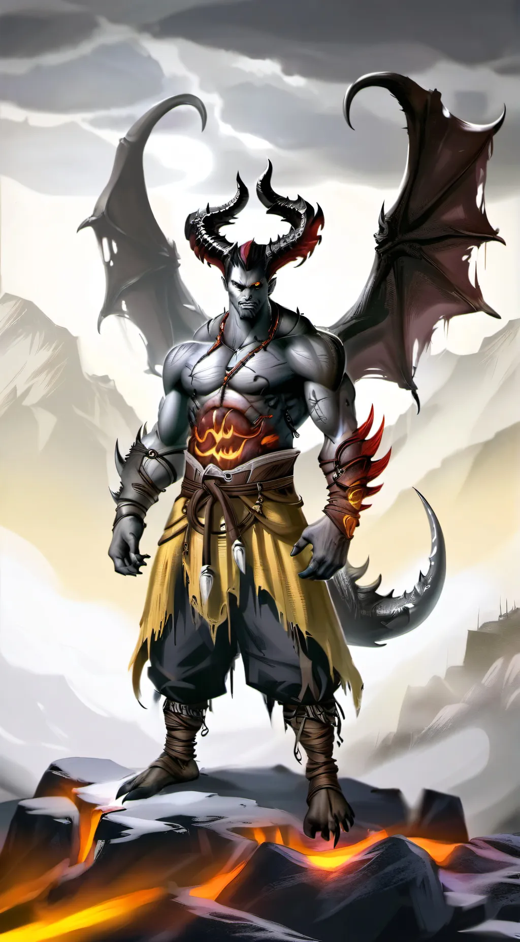 ai character: demon lord  background