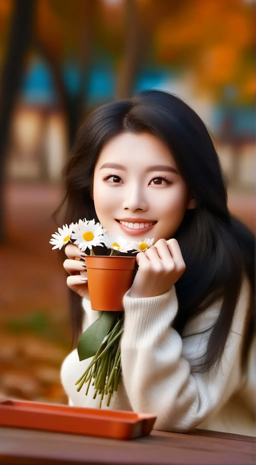 ai character: Natalie  background