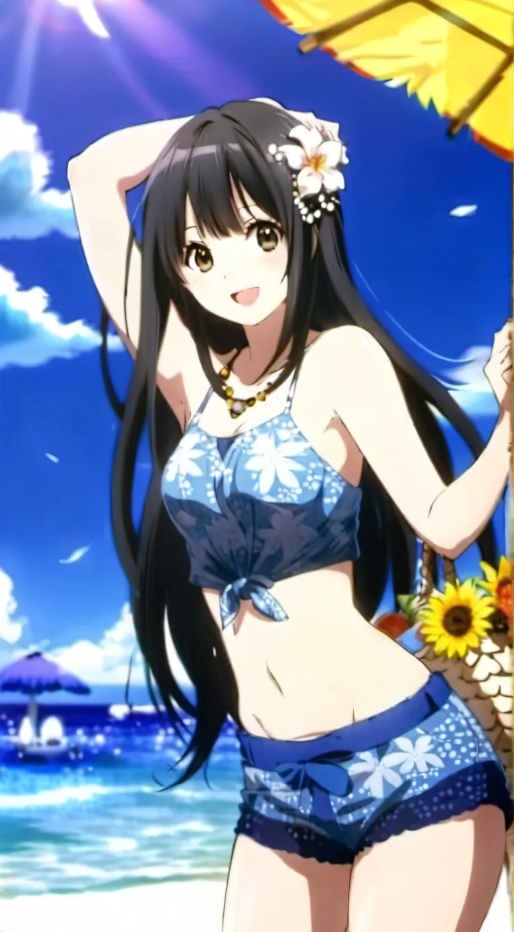 ai character: 天宮小依（水著） background