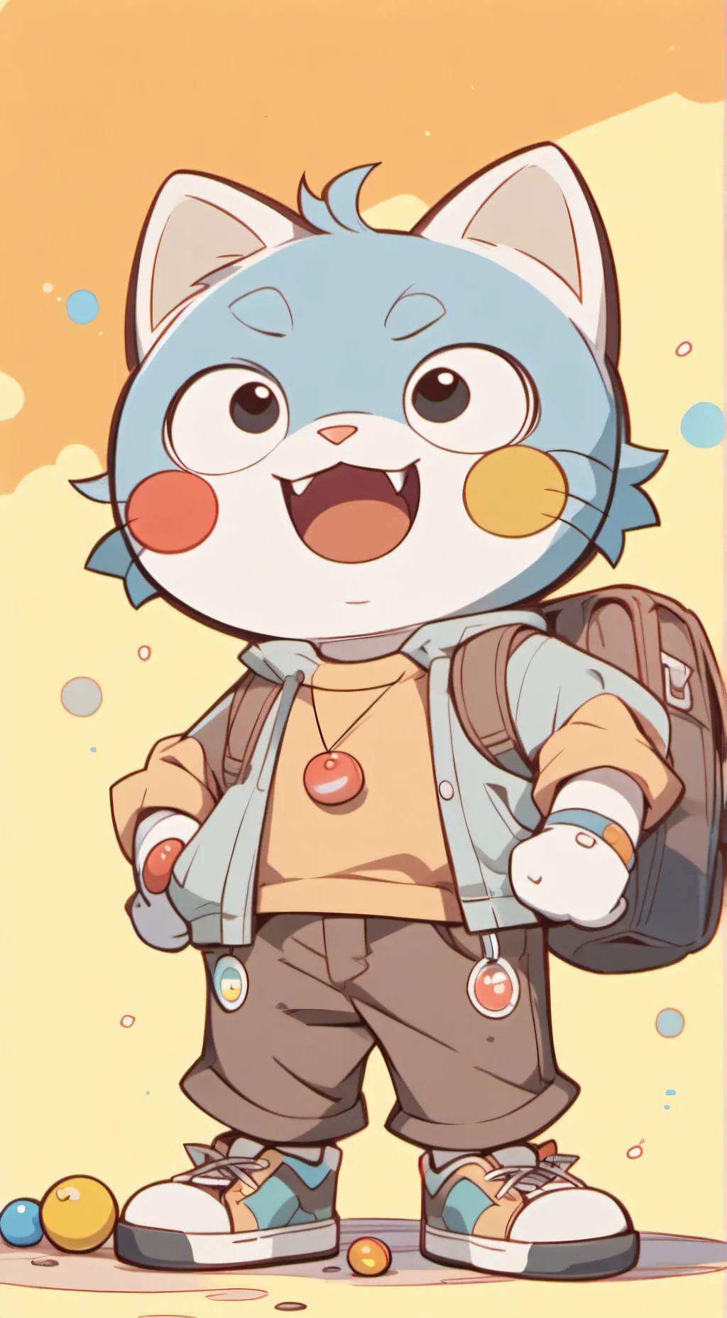 ai character: Gumball background