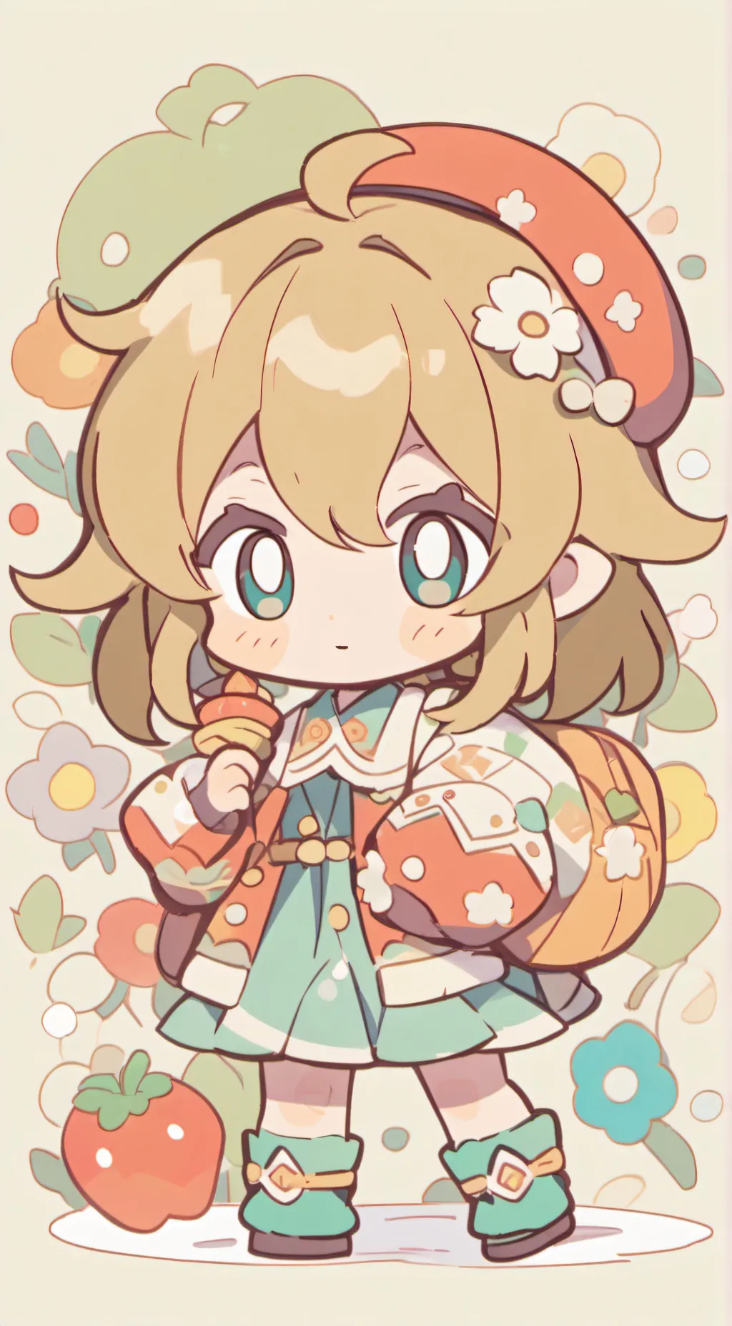 ai character: Letters😖💨 background