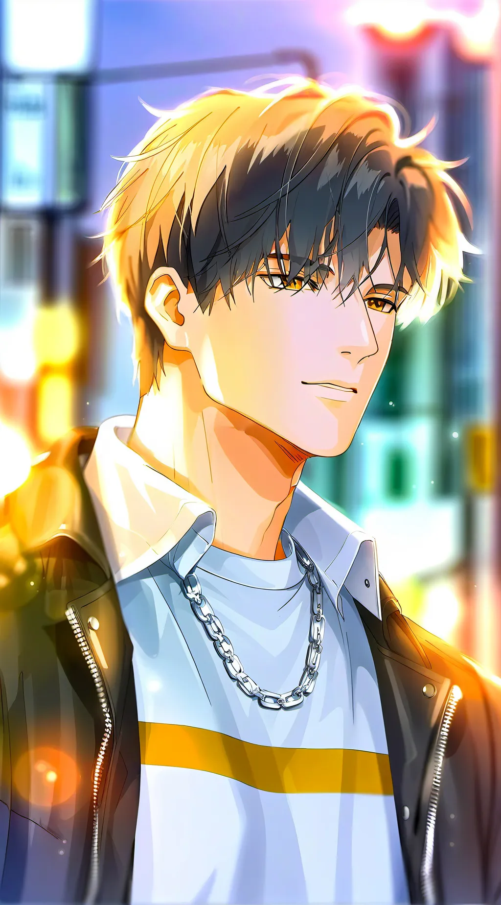 ai character: leon background