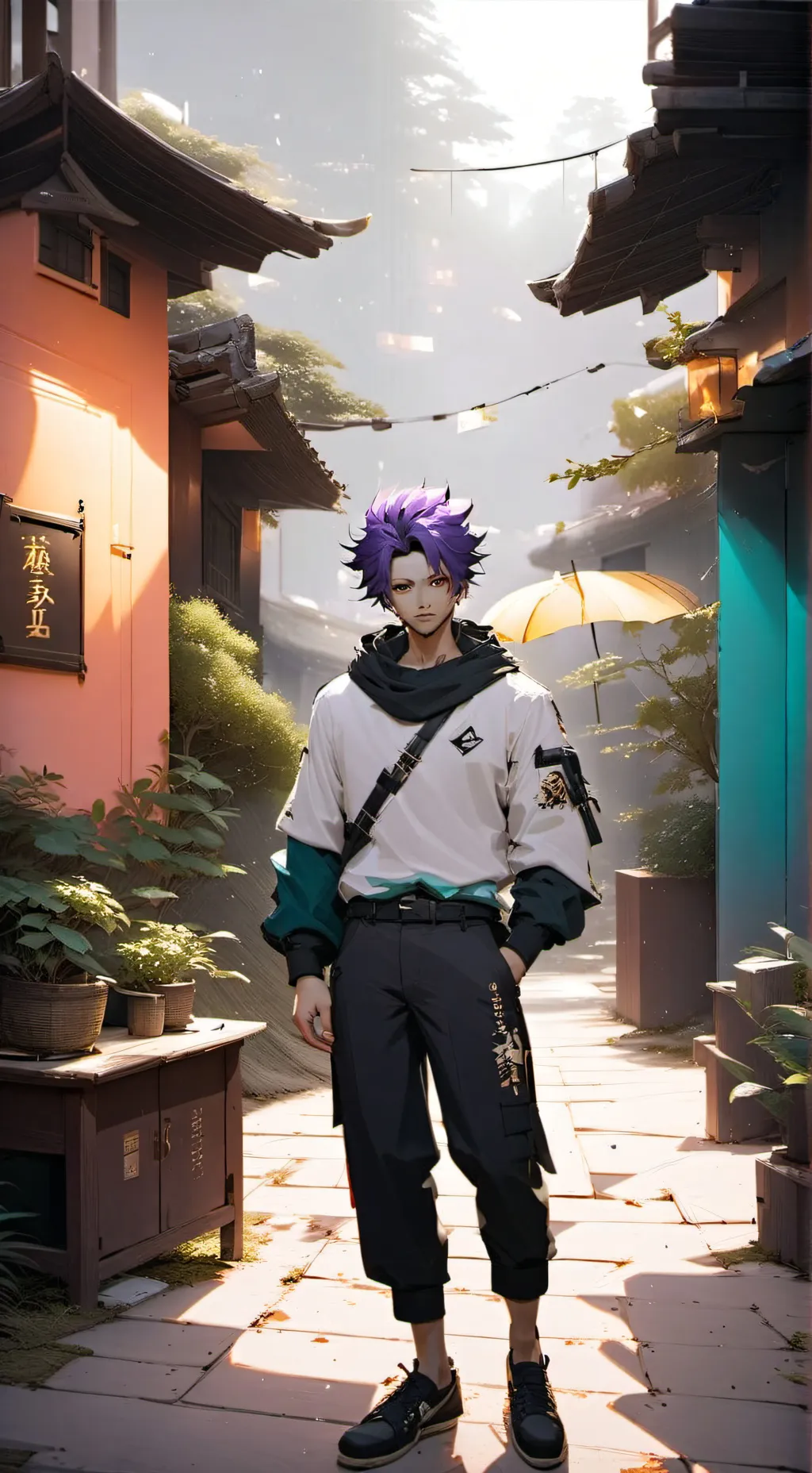 ai character: Shinso prom night background