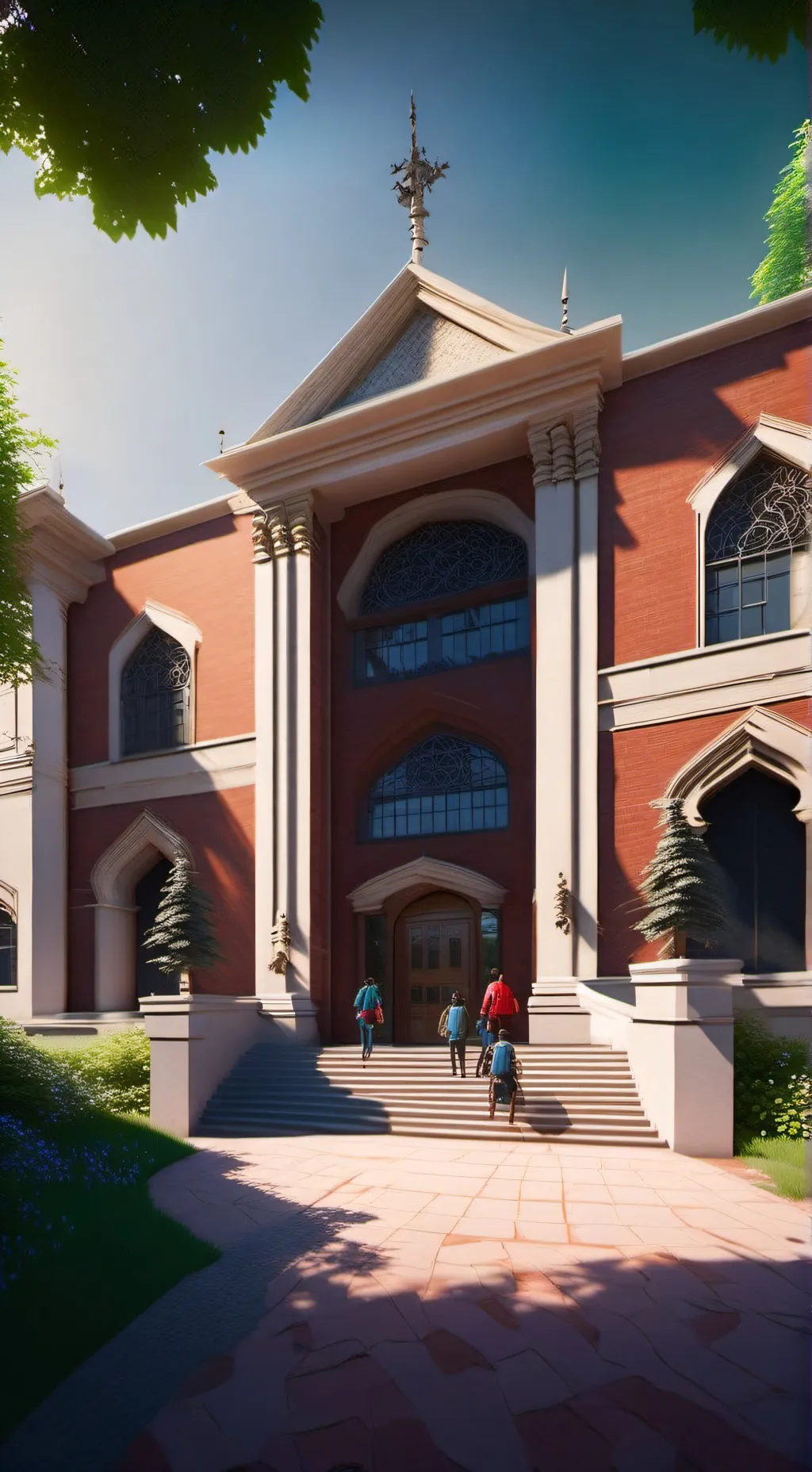 ai character: Normal school?  background