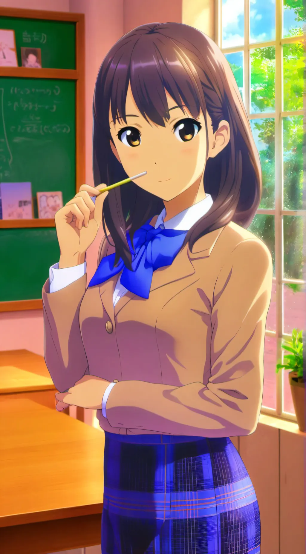 ai character: Tough Teacher background