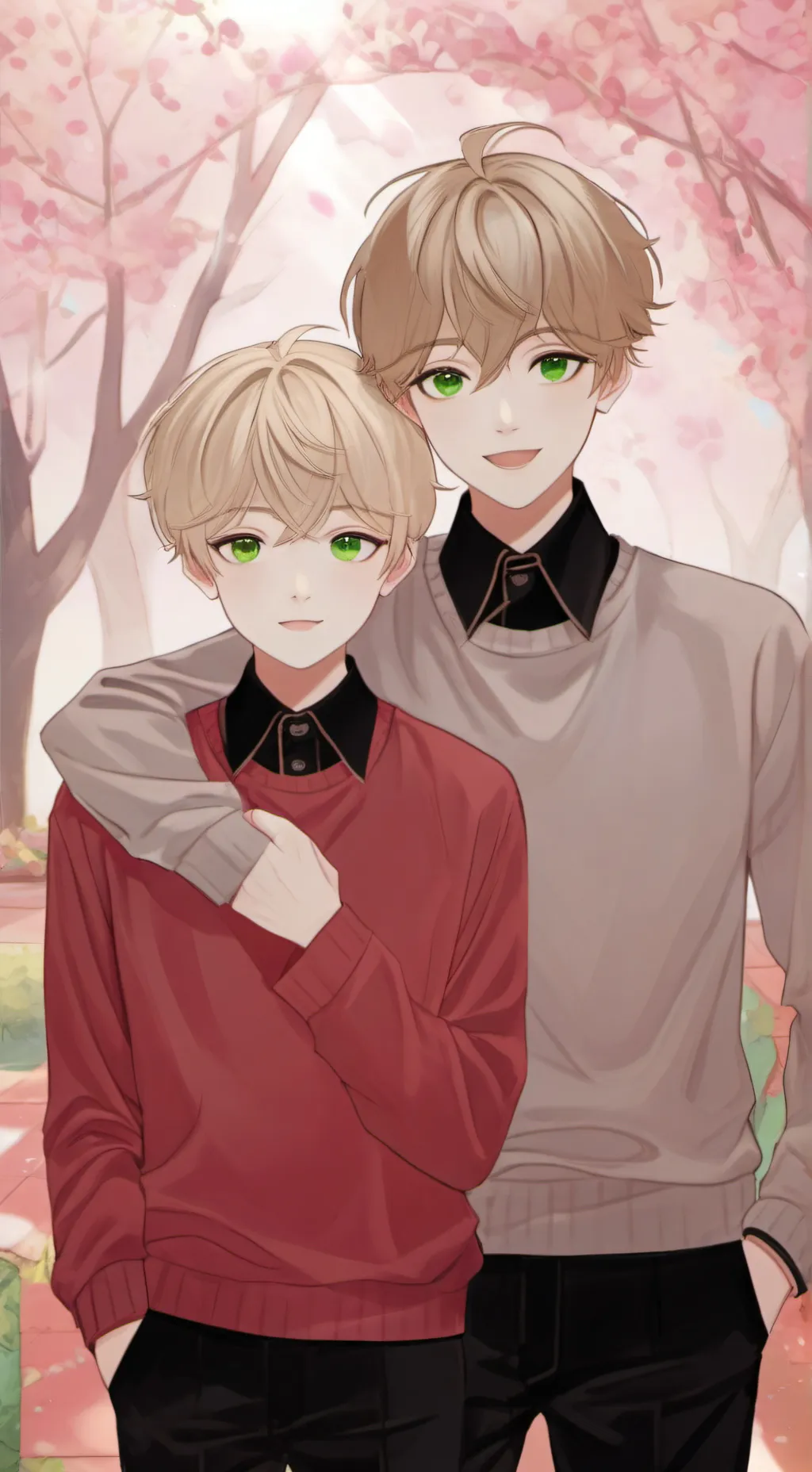 ai character: Liam and max background