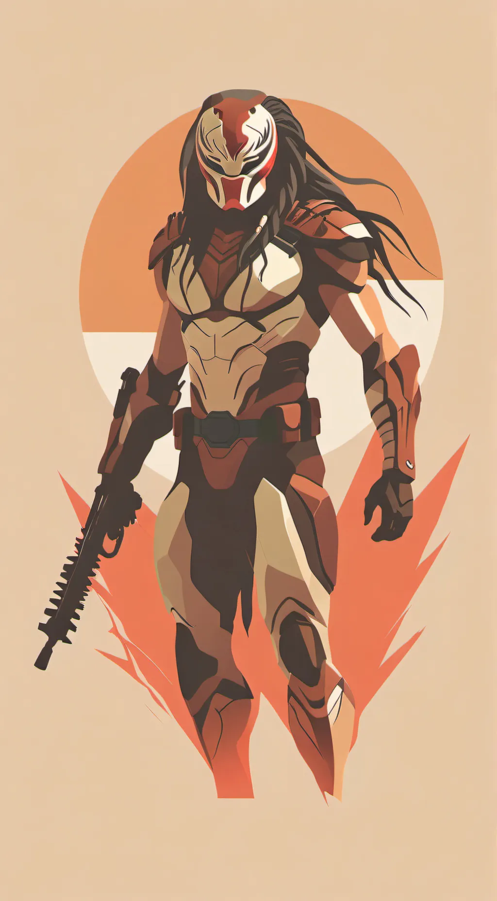 ai character: Predator background