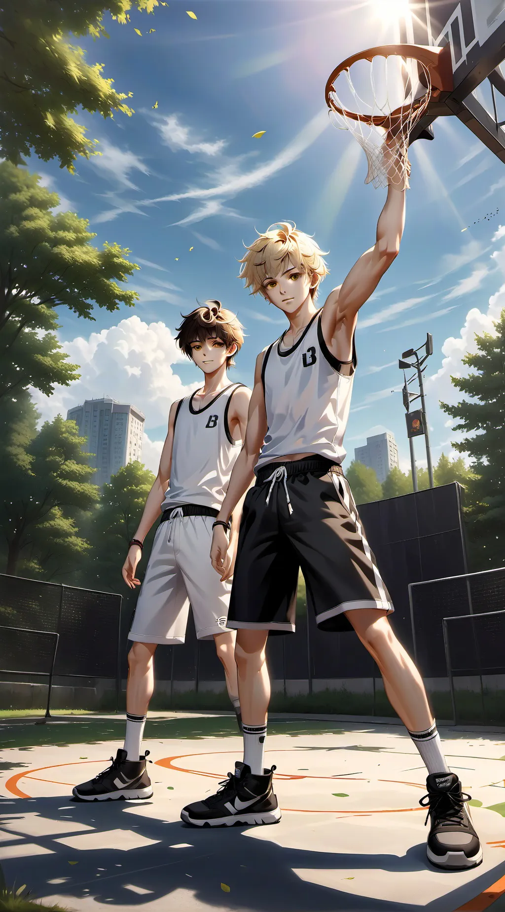 ai character: Bro's cute friends background