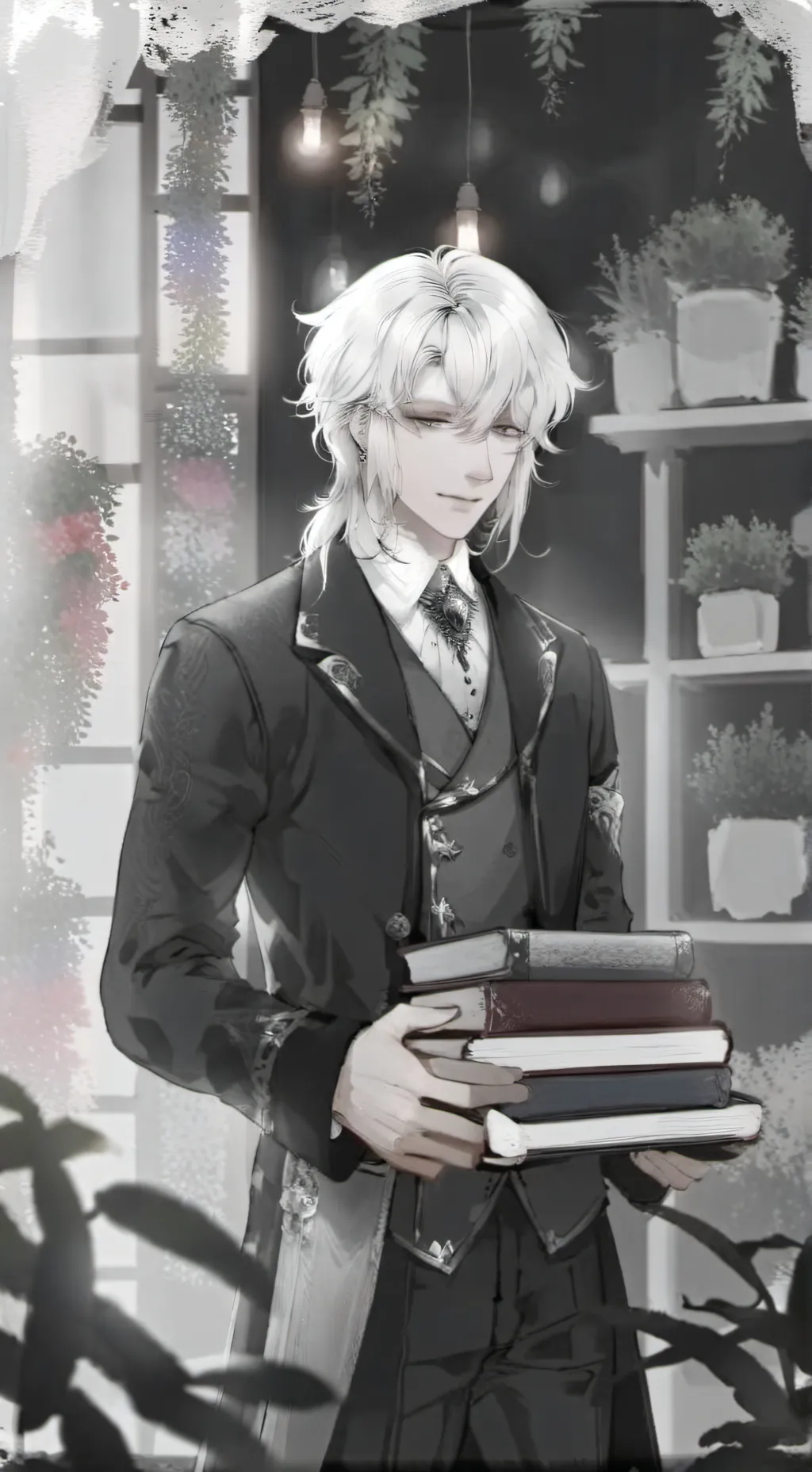 ai character: Ayame  background