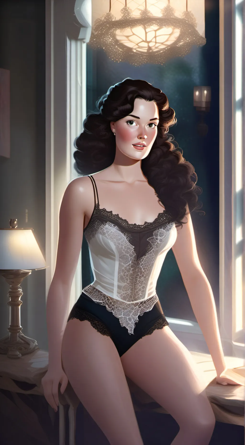 ai character: Jennifer  background