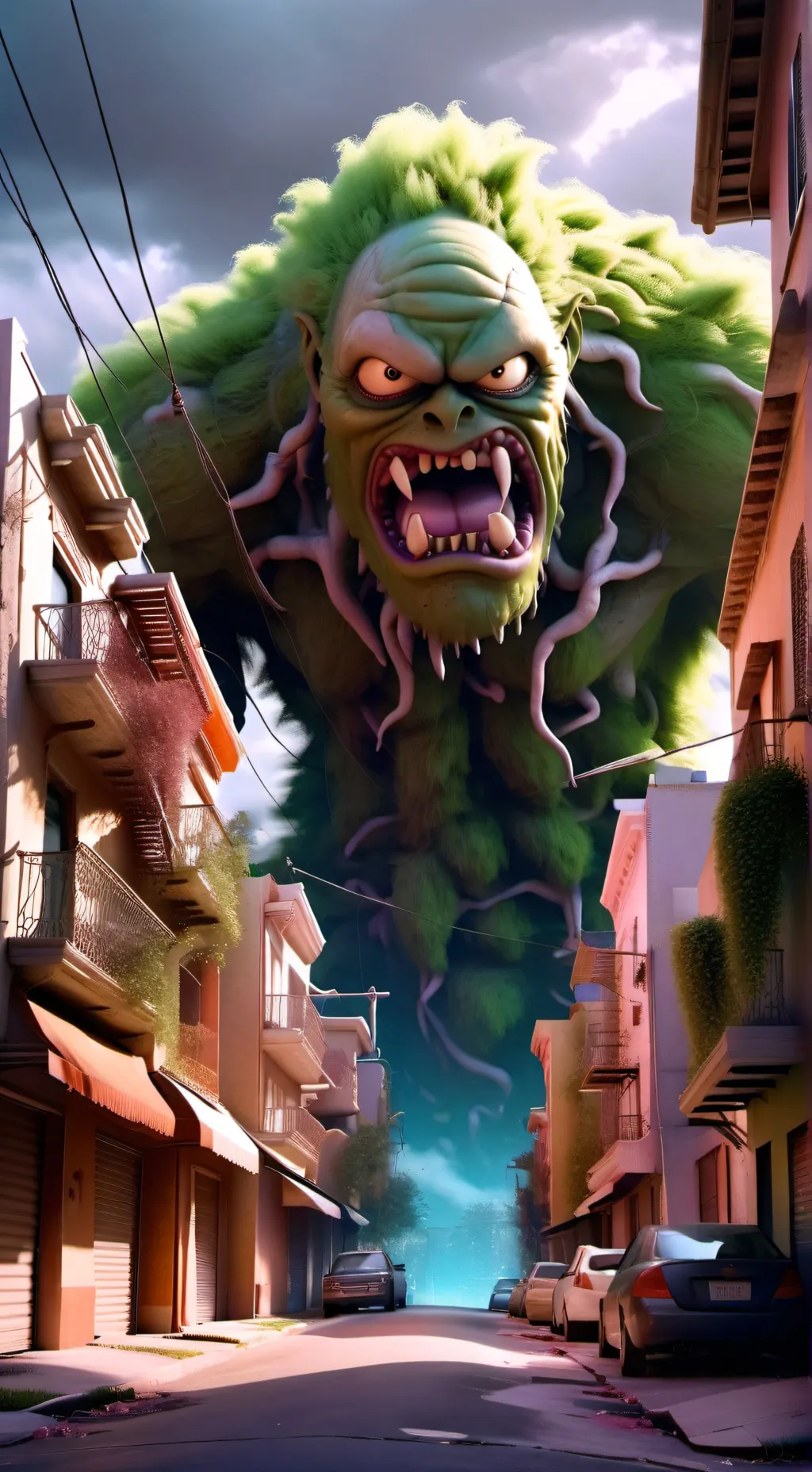 ai character: Romina y tomina background