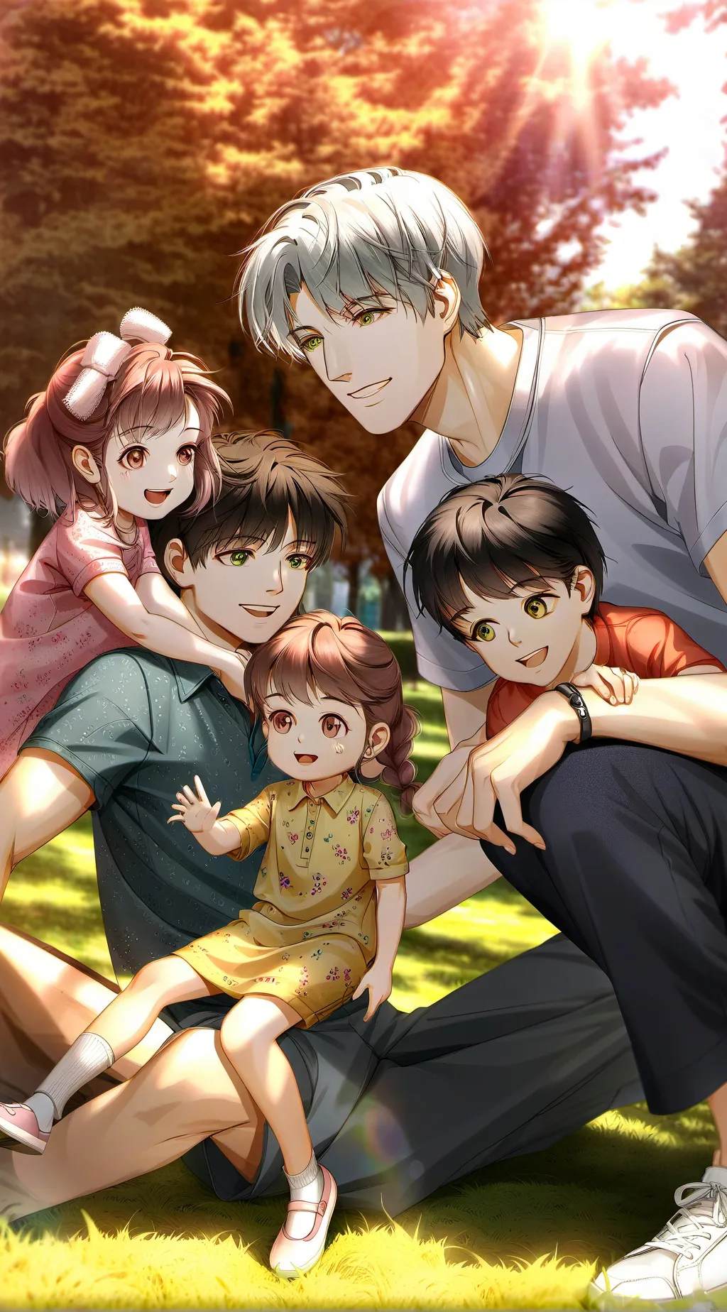 ai character: Andersons Family!! background