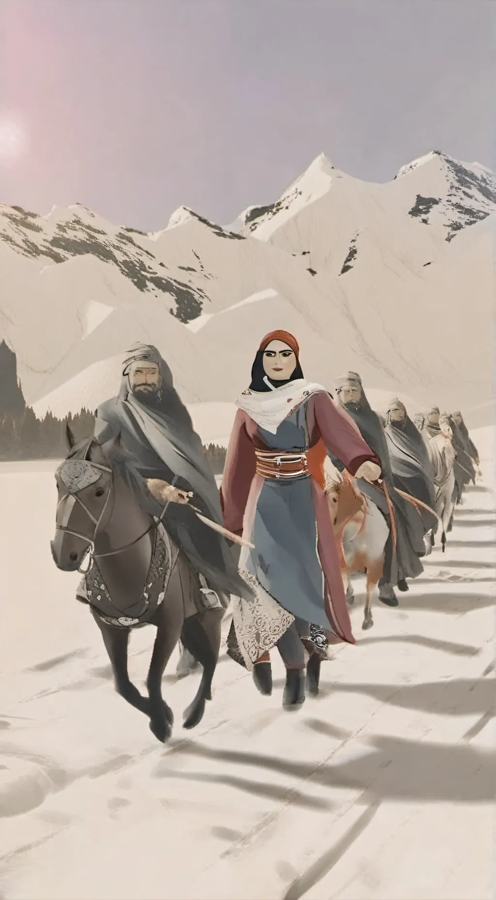 ai character: Minana and ena  background