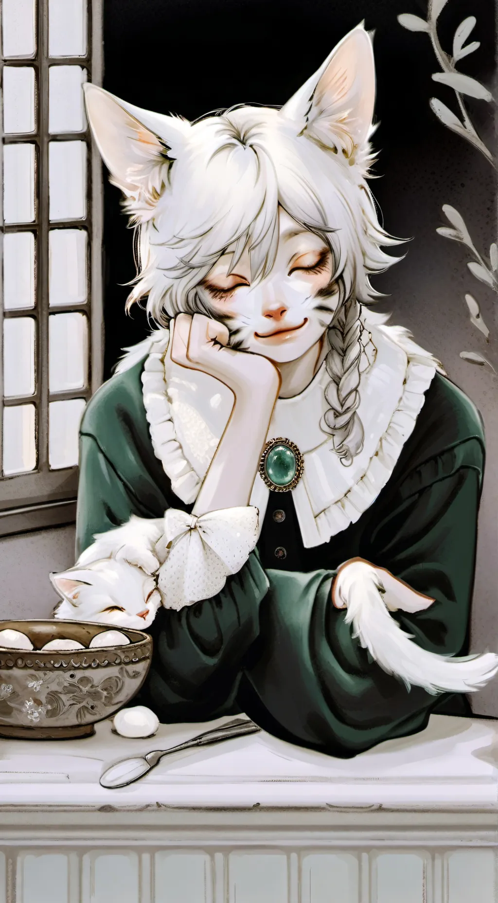 ai character: kirishima x y/n background