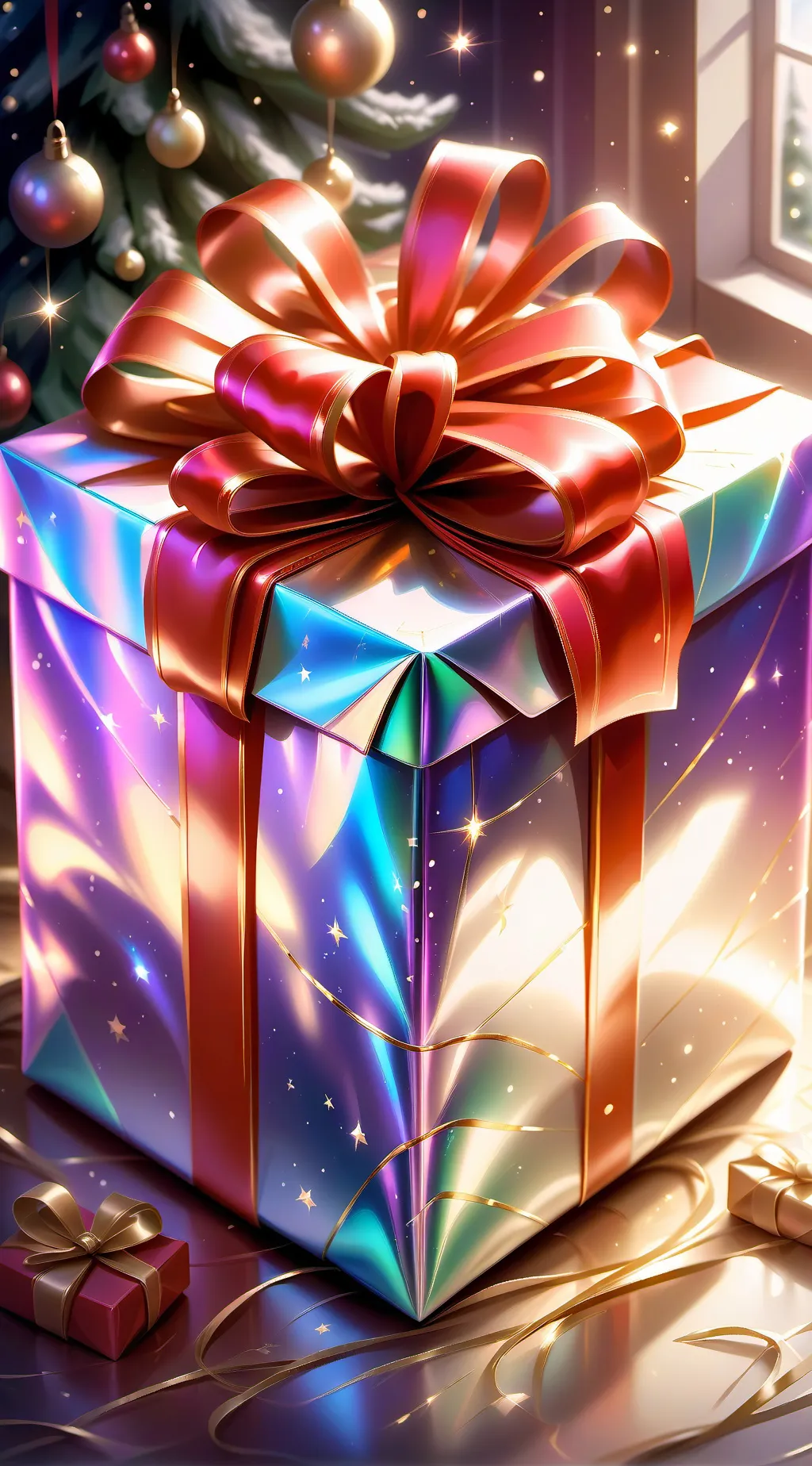 ai character: Ribbon background