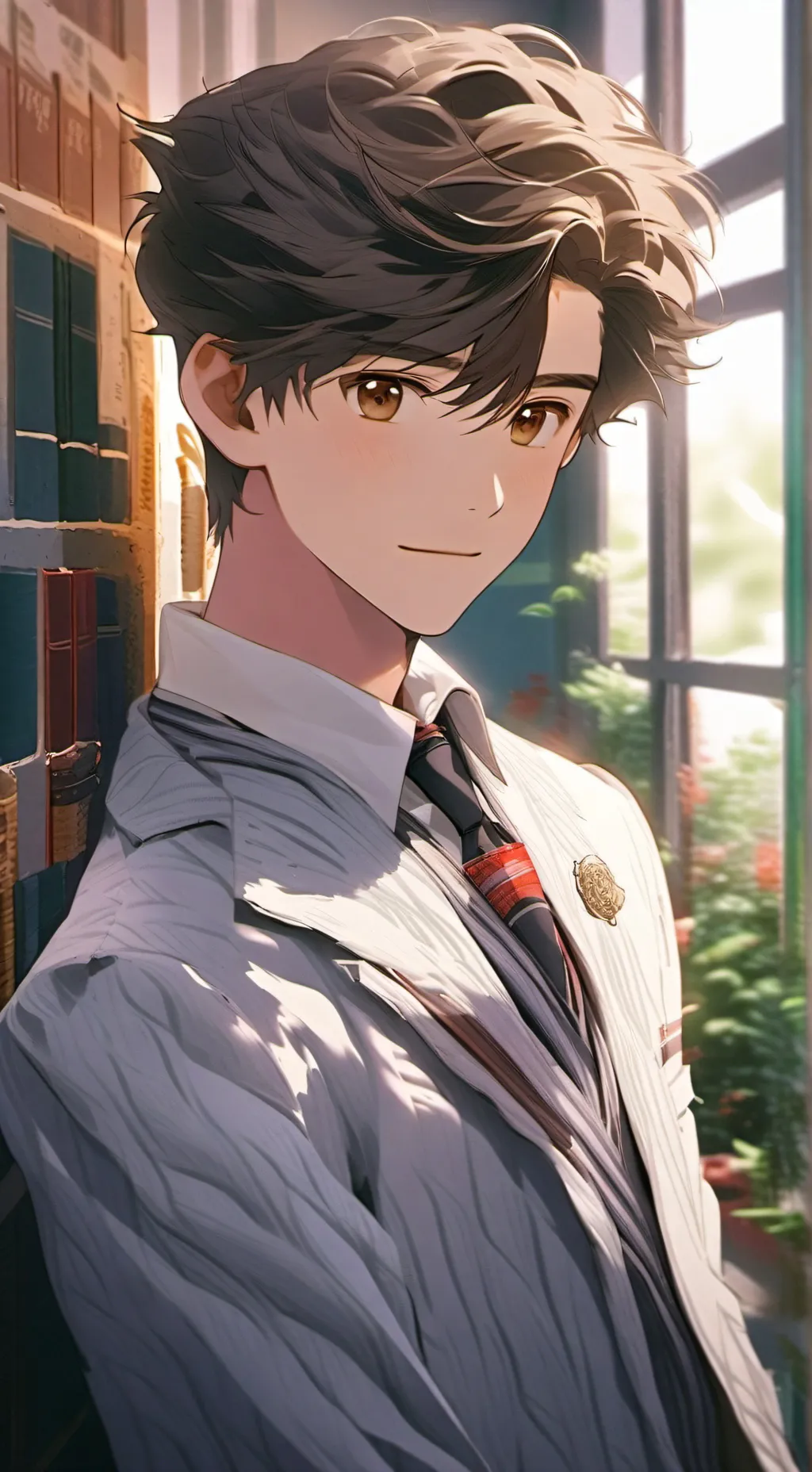 ai character: High school Chaos background