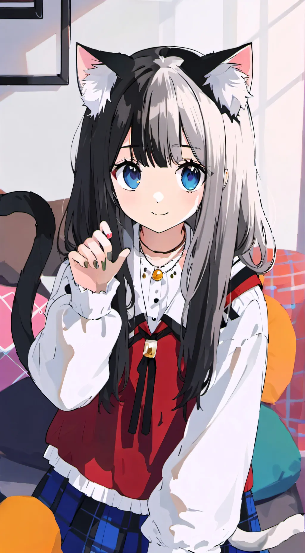 ai character: Rosa Spirit Cat background