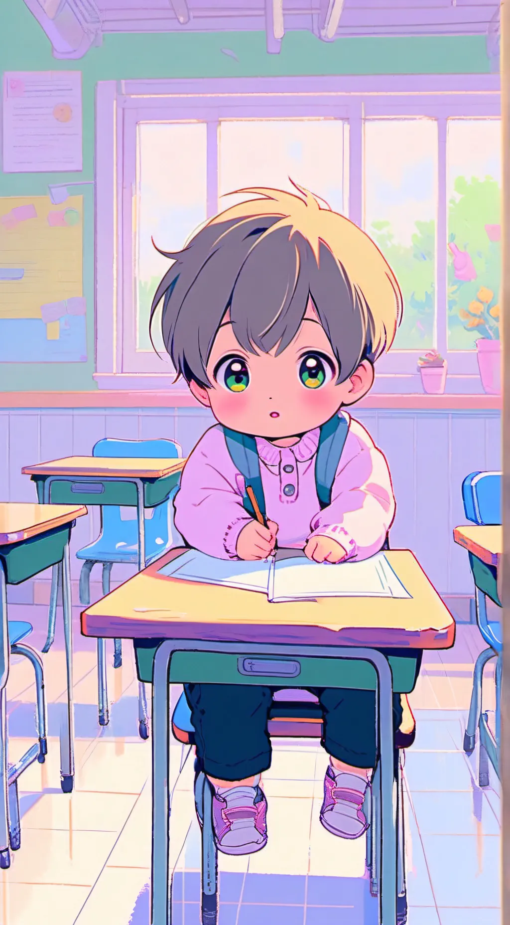 ai character: Mha yn baby background