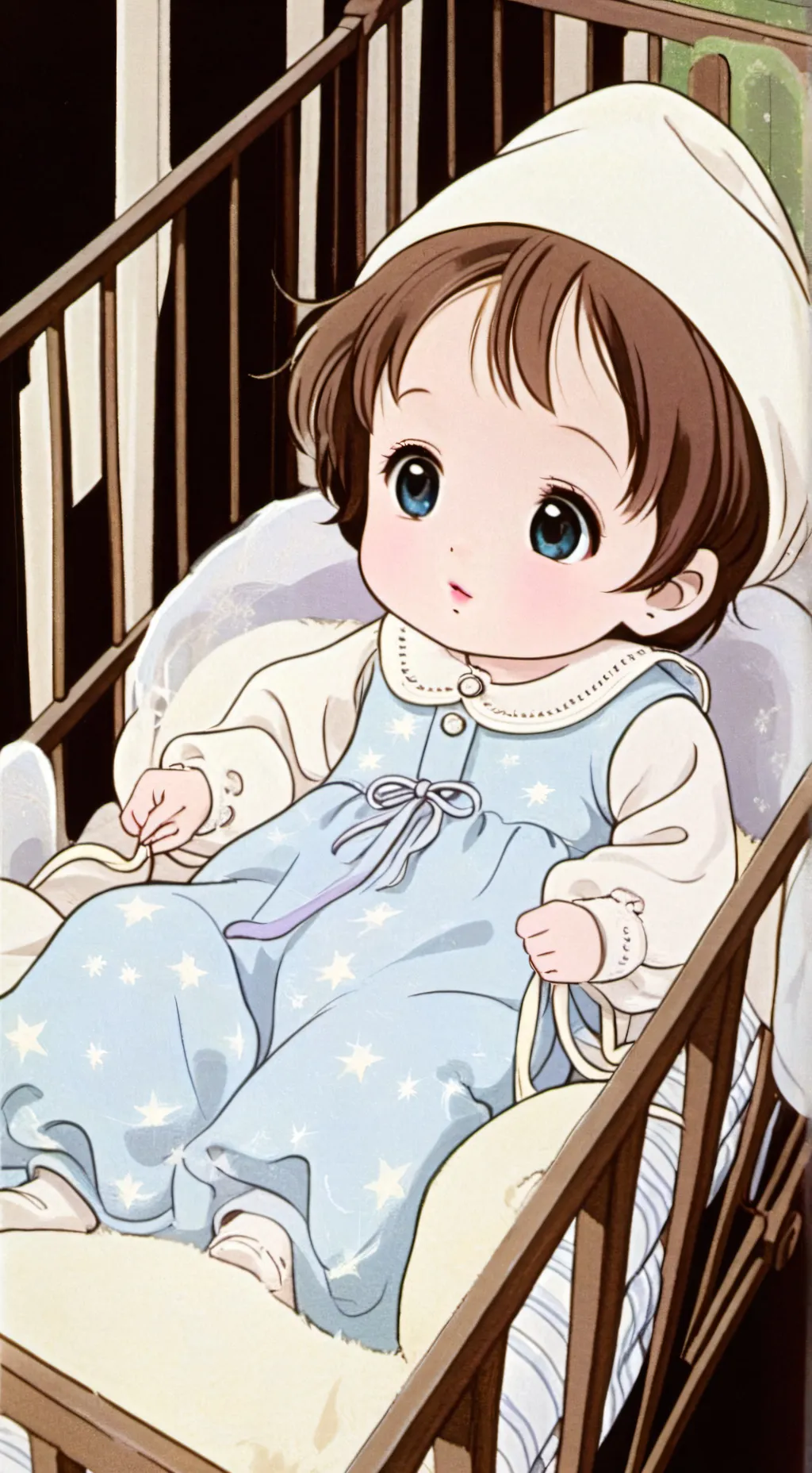 ai character: Mom and baby background