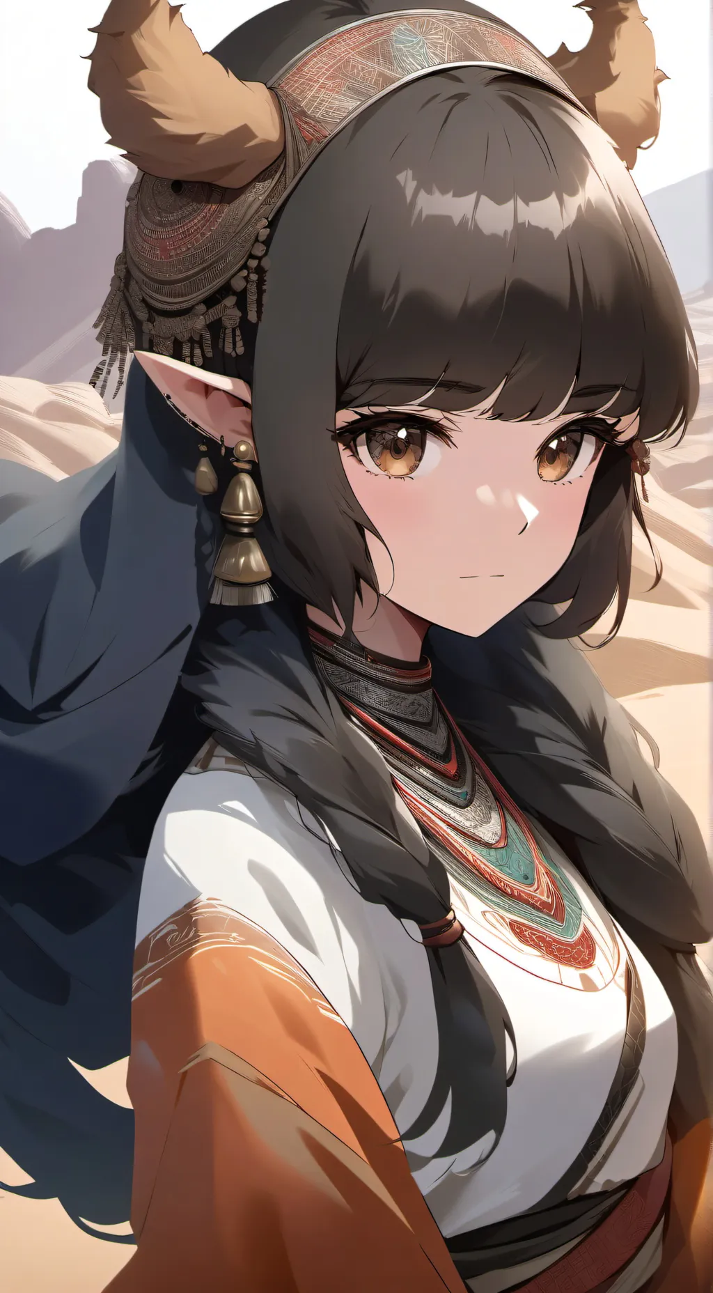 ai character: Misty the Tan Came background